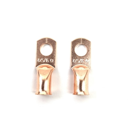 Grote Copper Lug, 4 Ga, 5/16in., Pk 2 82-9516